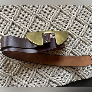 Women’s Vintage HABILE Fait Main Leather Belt from Holt Renfrew